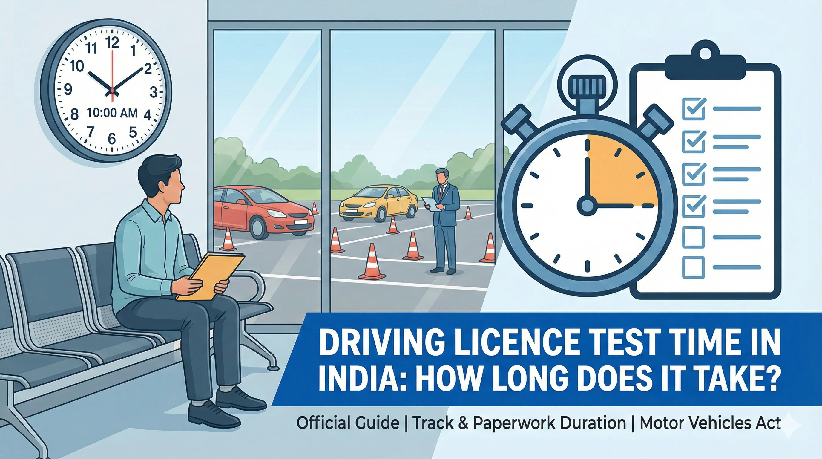 Driving Licence Test Time Duration - How Long the Test Takes (India)